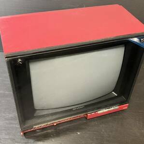 夏斉M83 SHARP シャープ カラーテレビジョン受信機 CZ-800D 1982年製 昭和レトロ アンティーク 当時物 動作未確認 コレクション 現状品の画像1