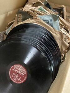 ③ レコード SP 昭和レトロ　約80枚　コロムビア ビクター テイチク　まとめ売り　大量　詰め合わせ　SP盤 蓄音機 当時物 