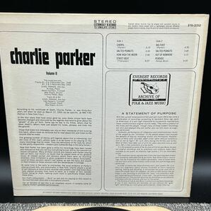 １９００ レコード ＬＰ チャーリーパーカー / Charlie Parker Volume.Ⅱの画像5