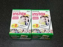 ■即決■未使用 FUJIFILM instax mini チェキフィルム 2箱(10枚撮x2パック)※期限切れ2018■_画像1