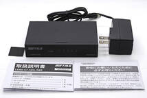 BUFFALO LSW6-GT-5ESL/NBK Gigabitイーサネット 5ポートハブ 外箱付_画像1