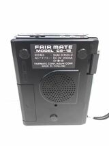 6 朝日電機 フェアメイト カセット レコーダー CS-12 動作未確認 ジャンク FAIR MATE◆録音 再生 ポータブル オーディオ 当時物_画像3