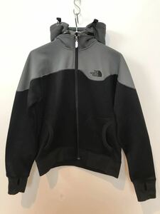 THE NORTH FACE ◆ザ・ノースフェイス フルジップ パーカー M ブラック グレー 黒 ジャージ 年代物 スポーツ アウトドア レトロ A5？