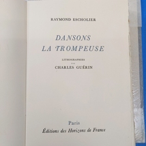 シャルル・ゲランリトグラフ12点！限100 1943 レイモン・エスコリエ『Dansons la Trompeuse』Raymond Escholier Litho. par Charles Guerin_画像2