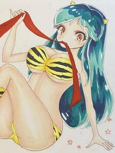 Art hand Auction ◇ Handgezeichnete Illustration ◇ 《Urusei Yatsura Ram-chan》 ◇ Ungefähr A5-Größe [1178], Comics, Anime-Waren, handgezeichnete Illustration