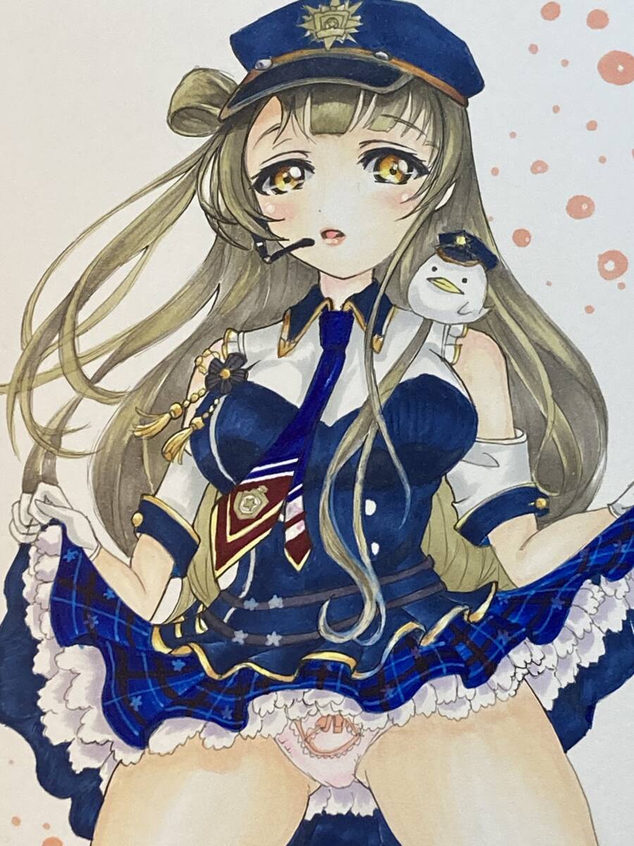 ◇ Hand-drawn illustration ◇ Love Live! Kotori Minami ◇ Approximately A5 size [1179], comics, anime goods, hand drawn illustration