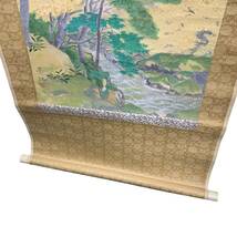 ◆中古品◆大関禹江 掛軸*2点セット 山水秋 冬画江 山水画 日本画 美術品 女性画家 R59141NL_画像5