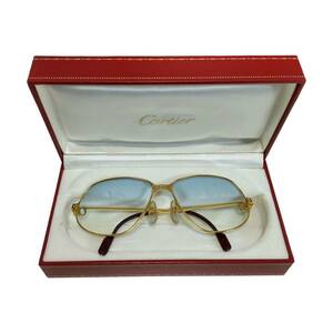 【中古品】Cartier カルティエ メガネ フレーム パンテール 度入り眼鏡 55□17 130 箱あり L60474RD