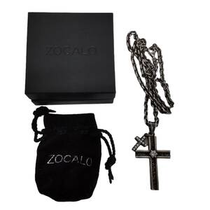 【中古品】ZOCALO ソカロ ネックレス SV950 アンティーク クロス 十字架 シルバー Italy メンズアクセサリー L60415RD