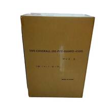 ◆未使用品/同梱不可◆防護服 SMS素材 カバーオール サイズ3L 50着 1ケース 保護服 EG-PPE-GUARD-4500 作業着 X60649N_画像1