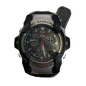 【中古品】CASIO G-SHOCK カシオ GS-1000J 電波時計 ソーラー ブラック デイト メンズ腕時計 本体のみ hiL6197RO