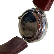 ◆中古品◆GUCCI グッチ 腕時計 17301 Piatinium SWISS MADE ブラウン系 ブランド 本体のみ kyE7568NH_画像5