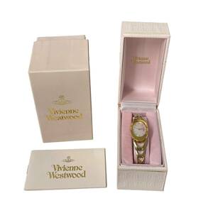 【中古品】Vivienne Westwood ヴィヴィアン ウエストウッド VW-9806 ゴールド系 腕時計 レディース E60190RE