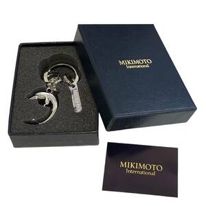 【未使用】MIKIMOTO ミキモト イルカ キーホルダー シルバー チャーム 箱あり L3-355RK