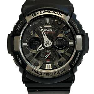 【中古品】CASIO G-SHOCK カシオ GA-200 アナデジ ブラック メンズ腕時計 クオーツ 箱無し 本体のみ hiL4795RO