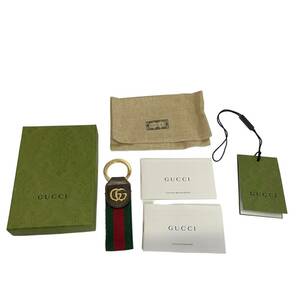 【中古品】GUCCI グッチ シェリーライン キーホルダー チャーム 箱あり L61202RK