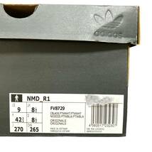 ◆未使用◆アディダス スニーカー adidas NMD R1 BLACK ブラック WHITE ホワイト FV8729 27.0㎝ メンズ スニーカー X61081NL_画像8