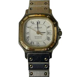 【中古品】TISSOT ティソ SEASTAR シースター C300B SS ホワイト文字盤 クオーツ レディース腕時計 本体のみ L61491RD