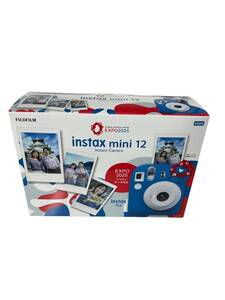 【未使用】instax mini12 インスタントカメラ チェキ EXPO2025 限定モデル シリコンケース付き L60305RE