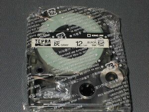 * new goods Tepra PRO tape SC12H*12mm width * ash * black character *