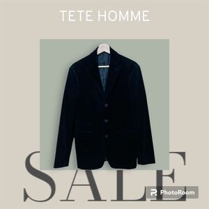 TETE HOMME テットオム テーラードジャケット ブラック