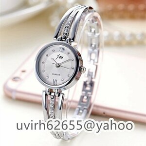 新品ラインストーン腕時計 女性 ステンレス鋼 ブレスレット腕時計 レディース クォーツ ドレスウォッチ ギフト