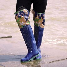 人気ロング丈　レインシューズ　レインブーツ　メンズ　長靴 防水　雨の日　アウトドア　作業靴　釣り_画像5