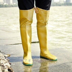  popular long height rain shoes rain boots men's boots waterproof rain. day outdoor work shoes fishing 