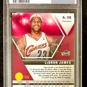 LeBron James 2019-20 Panini Mosaic MVPs True Blue Mosaic Prizm 99枚限定 【PSA 9 MINT】（1円スタート）の画像2