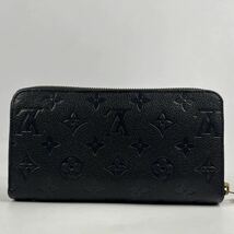 1円〜【美品】 LOUIS VUITTON ルイヴィトン 長財布 アンプラント ブラック モノグラム ラウンドファスナー ポルトフォイユ スクレット_画像2