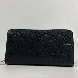 1円〜【美品】 LOUIS VUITTON ルイヴィトン 長財布 アンプラント ブラック モノグラム ラウンドファスナー ポルトフォイユ スクレットの画像3