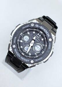 ☆時計☆1円～☆CASIO (カシオ)☆GST-W300☆G-SHOCK BK文字盤 メンズ ソーラー 腕時計☆稼動品☆『VRW-117』