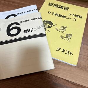 【●送料無料●即決●】 中学受験　小6 女子　最難関コース　テキスト　問題集　理科