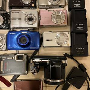 USED★デジタルカメラ 37台セット ソニー OLYMPUS カシオ Canon パナソニック等色々 作動未確認 送料込み激安1円スタート★の画像2