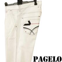 ★PAGELO★SALE タック付きデニム【白W82㎝】秋冬モデル 25510107A パジェロ_画像1