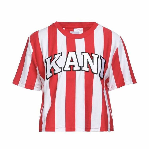 人気！カールカナイ新品ストライプ柄TシャツKARL KANIクロップ丈オススメ送料無料