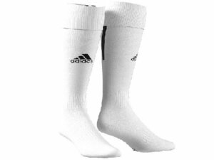 アディダス ◆ メンズ サッカー ソックス ◆ SANTOS 18 SOCKS ◆ ホワイト/ブラック ◆ SIZE：25-27 ◆ 029-DRW45-25-27-001