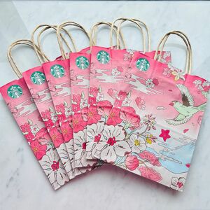 【超美品】スターバックス　スタバ　さくら 桜　サクラ　3枚 紙袋　ショッパー