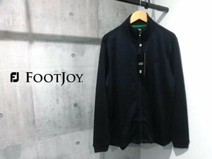 新品 FOOTJOY フットジョイ FJ リブニット ジャケット XL/吸汗速乾 抗菌防臭 ストレッチ/FJ-F19-M08/紺 ネイビー/メンズ/GOLF ゴルフ