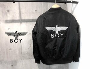 BOY LONDONボーイ ロンドン EAGLE BOYワッペン MA-1フライトジャケットL/ボンバージャケット/パンク ロック ストリート/黒 ブラック/メンズ