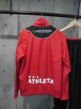 ATHLETA アスレタCAFE DO BRASIL 裏地メッシュ ナイロンジャケット x ナイロンパンツ セットアップM/トレーニングウエア 上下セット/メンズ_画像3