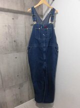 DICKIESディッキーズ デニム オーバーオールW42/ペインターオールインワン/サロペット パンツ/メンズ/作業服 メカニック 大きいサイズ 特大_画像2