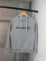 BILLABONG ビラボン 撥水パーカーM/裏地フリース プルオーバー フーディ/グレー/メンズ/AG014-011/スノーボード 春スノボ_画像2