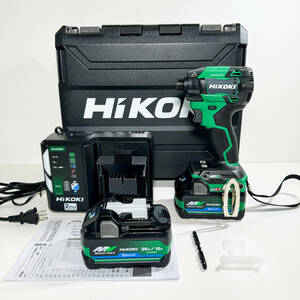 ◆未使用◆ ハイコーキ HiKOKI 36V コードレス インパクトドライバ WH36DD (2XHLSZ) アグレッシブグリーン フルセット品 【3708】