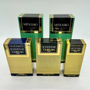 未使用☆保管品 5点セット GUERLAIN ゲラン SHALIMAR シャリマー オーデトワレ 50ml パルファム 7.5ml MITSOUKO ミツコ 30ml パウダー 100g