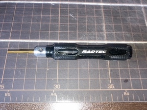 Radtec フロントナックルキングピンホール用下穴ツール AC-20004 中古　TRF420X,BD11.BD12.XRAY X4,,MTC2,IF14-Ⅱ,AXON TC10,A800R等に