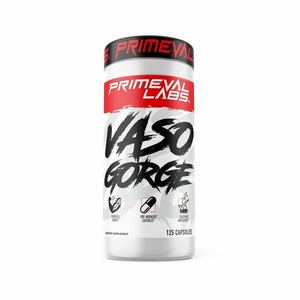 ★国内未発売★強烈パンプ強化剤 Primeval Labs 社 Vasogorge 125カプセル(25回分)★他NOサプリと併用可能！でさらにパワーアップ★★