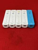 A02 Wiiリモコンプラス(Wiiモーションプラス内蔵)3個青１個 白 2個 RVL-036 任天堂 純正 RVL-003 白　ホワイト　2個　コントローラ合計5個_画像2
