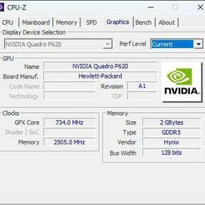 【送料無料】HP純正 NVIDIA Quadro P620 グラフィックボード（4K/4画面 HDR） GDDR5/2GB【動作テスト済み】 ⑤の画像6