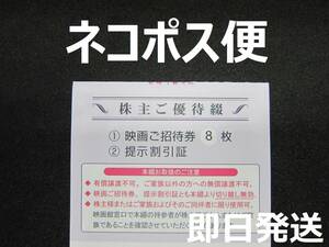 東京テアトル　株主優待券　8枚 